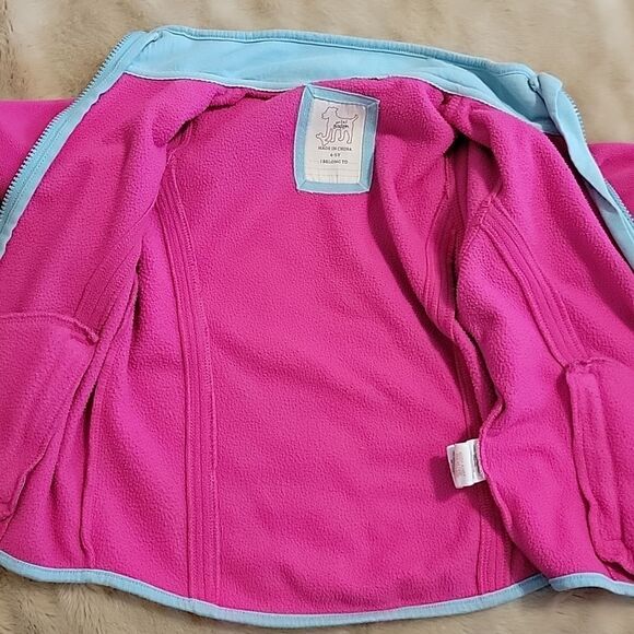 MINI BODEN PINK FLEECE JACKET, SIZE 4-5 - Picture 9 of 10